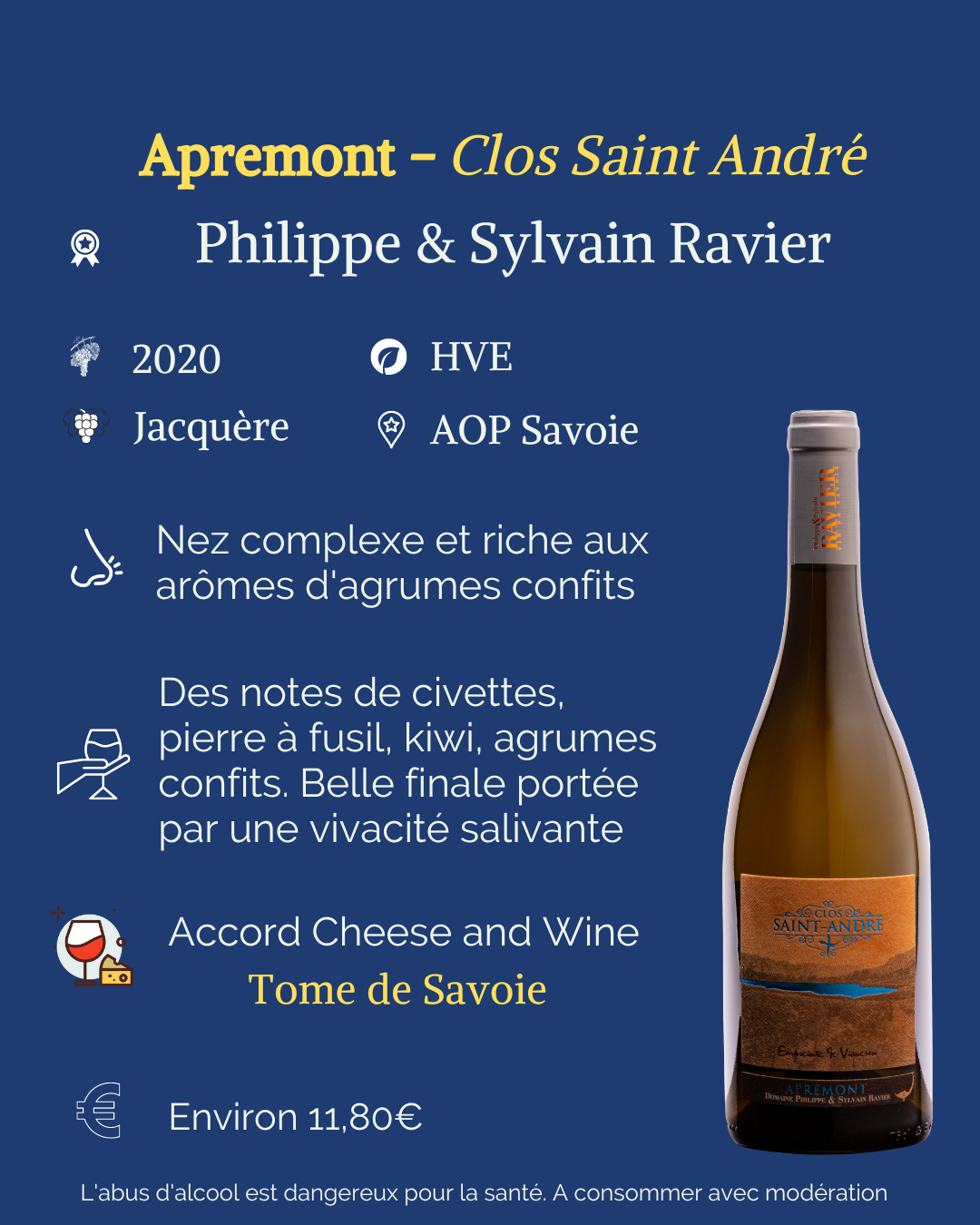 Vins Ravier Apremont Clos Saint-André